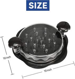 New 9.84-Inch High Quality Portable <b>Meat</b> and Beef Chicken Shredder <b>Tool</b> with Transparent Anti-Slip Lid for Kitchen Use - Product Image 3