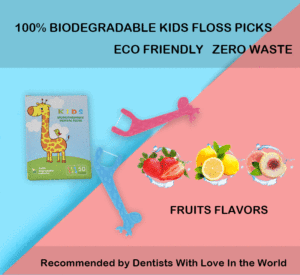 Filo Interdentale per Bambini a Forma di Giraffa, Dispenser Portatile, Picks Confezionati Singolarmente, Filo Interdentale Scorrevole - Product Image 3