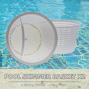 Stati Uniti Set di 2 Cestelli Skimmer per Piscina Interrata in PVC SB-658, 20 cm (8 pollici) Parte Superiore <span class=keywords><strong>x</strong></span> 14 cm (5,5 pollici) Parte Inferiore <span class=keywords><strong>x</strong></span> 13 cm (5 pollici) Profondità, Non Appesantiti - Product Image 2