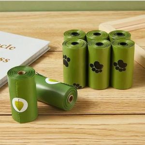 Custom Logo <b>Compostable</b> Scented Biodegradable Disposable Extra Thick Strong Garbage Trash Bag Pet Waste Disposal Dog Poop Bag - Product Image 1