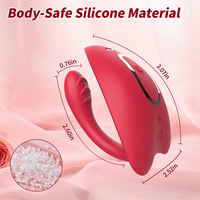 Vibromasseur portable à commande à distance via application, double vibration, jouet de masturbation pour femmes, exclusivité Amazon
