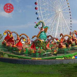 Manèges Girafe Rotative, Équipement de Parc d'Attractions, Manèges Girafe Rotative, Manèges Dinosaure, Manèges Carrousel à Ondes, Manèges Plateau Tournant pour Aire de Jeux - Product Image 1