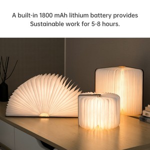 Clover sách hình ánh sáng ban đêm dễ thương có thể gập lại đèn <span class=keywords><strong>led</strong></span> với usb có thể sạc lại cảm biến chuyển đổi cho phòng ngủ hoặc phòng trang trí mặt hàng quà tặng - Product Image 5
