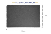 Plaque en ardoise noire naturelle, vaisselle en pierre noire naturelle de meilleure qualité