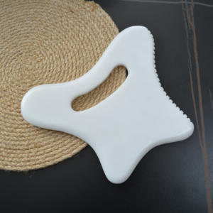 Herramienta corporal Gua Sha grande, tabla de Guasha, piedra de Jade blanca Natural para acupuntura de SPA, alivia las tensiones musculares, reduce la hinchazón - Product Image 3