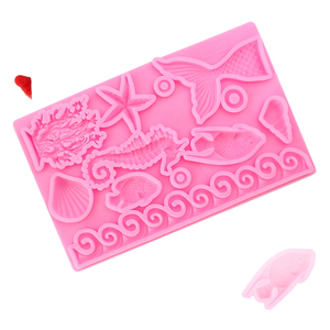 Molde de Silicona XGY-191 con Forma de Varios Animales Marinos y Peces para Resina, Decoración de Pasteles DIY en Casa, Molde para Caramelos Duros, Variedad de Formas - Product Image 1
