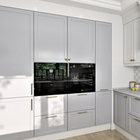 Kekexili - Cuisine intégrée murale de style européen de luxe léger, design pour toute la maison, plan ouvert, cuisine monochrome moulée sous pression