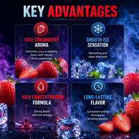 Concentré de saveur fraise glacée et saveur Puff pour tabac à chicha, haute concentration, pour mélasse de chicha, fourniture OEM