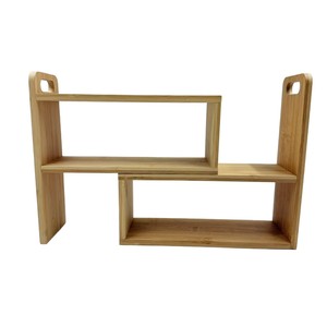 Estante de bambú para especias, organizador de cocina de varios niveles, apilable, para condimentos y especias - Product Image 2