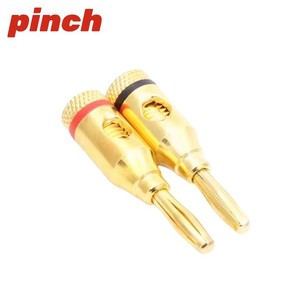 Budweiser Banana Plug 4mm Brass <b>Audio</b> Connector No-Soldering <b>Speaker</b> Wire Adapter Audiophile Use - Product Image 4