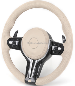 Volant sport chauffant avec palettes de commande pour <span class=keywords><strong>BMW</strong></span> F01 F06 F10 F11 F15 F20 F21 F22 F30 F31 F32 F36 en fibre de carbone - Product Image 3