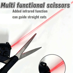 NOVISON Hot Selling 9 Inch DIY Grade Household Sewing Fabric Scissors Smooth <b>Edge</b> Stainless Steel <b>Plastic</b> Handle Tailor Shears - Product Image 5