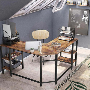 Cross-border minimalist office writing desk, multi-functional storage table for employees' offices, simple table for small - Product Image 1