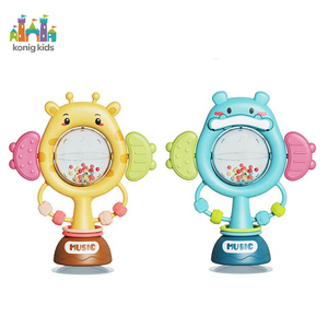 <span class=keywords><strong>Chaise</strong></span> <span class=keywords><strong>haute</strong></span> musicale en peluche Konig Kids avec <span class=keywords><strong>hochet</strong></span> animal pour soulager les gencives des nourrissons - Conception de sécurité - Product Image 4