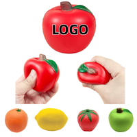 Pelota Antiestrés de PU con Forma de Fruta, de Alta Elasticidad y Rebote Lento, Personalizable con Logotipo, para Uso en Ambientes con Alta Presión y para Jugar