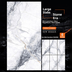 Azulejo de mármol de lujo de gran tamaño 750*1500mm, sala de estar, Vestíbulo del Hotel, azulejo de <span class=keywords><strong>suelo</strong></span> pulido, Fondo de cerámica, azulejos esmaltados de porcelana - Product Image 3