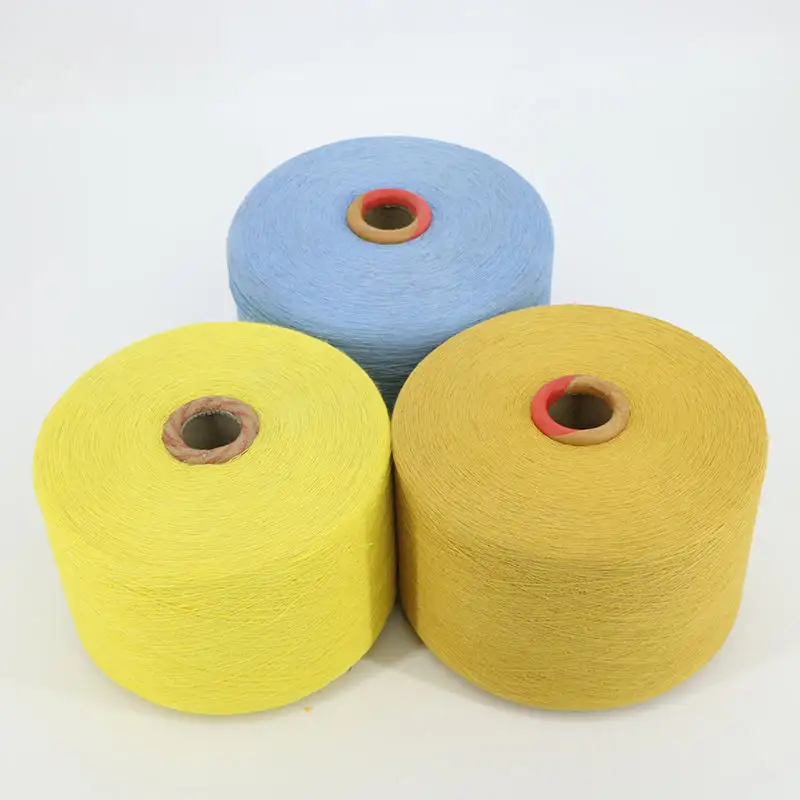 Venda industrial de tricô e mistura de fios de algodão poliéster 30S para merino