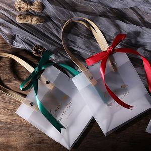 Sac à main mini en PVC dépoli transparent, à fond carré, avec logo, en matériau EVA résistant à l'humidité, pour l'emballage de cadres photo - Vente en gros - Product Image 6