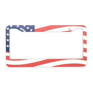 Wholesale New Arrival US Standard Vintage Aluminum Alloy Car License Plate Frame,Camouflage License Plate Frame - Product Image 6