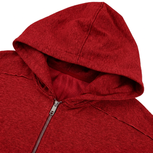 Custom Men's Oversized Full <b>Zip</b> Hoodie Heavyweight Cotton Fleece Streetwear Hooded Sweatshirt Custom Logo OEM ODM - Product Image 5