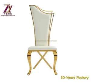 เก้าอี้คิงไซส์สีทองหรูหราทันสมัยสำหรับงานเลี้ยงงานแต่งงานสำหรับโรงแรม - Product Image 2