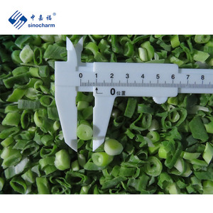 Sinocharm Top Chất Lượng 4-6Mm Iqf Cắt Màu Xanh Lá Cây Hành Tây Khối Haccp Nhà Máy Giá 10Kg Đông Lạnh Hành Tây Hành Tây Cho Xào - Product Image 3