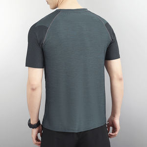 2025 뜨거운 남자의 경량 통기성 원활한 압축 티셔츠 빠른 건조 스포츠 체육관 운동 반소매 티셔츠 - Product Image 2