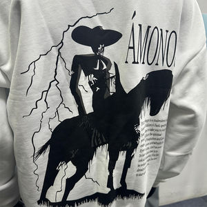 Fabricant sérigraphié 100% coton hommes rappeur à capuche imprimé animal surdimensionné grande taille éponge <span class=keywords><strong>française</strong></span> vierge pull à capuche - Product Image 3