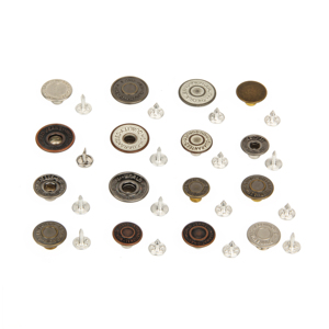 High Quality Customized logo Metal Brass 17mm 20mm Denim Jeans <b>Buttons</b> Zinc Alloy With Factory Price - Product Image 5