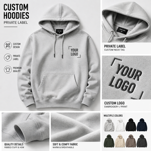 Sudaderas con Capucha Personalizadas de Diseño Premium para Hombre, Sudadera Oversize con Logotipo Personalizado, Fabricante de Ropa Urbana de Marca Privada - Product Image 3