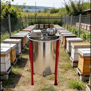 <span class=keywords><strong>Extracteur</strong></span> de <span class=keywords><strong>miel</strong></span> motorisé en acier inoxydable, capacité 8 cadres, extraction automatique pour entreprise apicole - Product Image 5