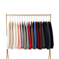 Nouvelle collection d'automne, sweat-shirt à col rond en coton uni 300g avec logo personnalisé, haut décontracté à manches longues pour homme