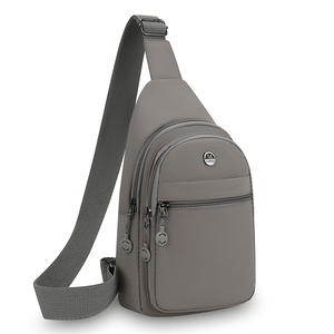 Bolso Bandolera de Nailon Unisex con Cierre de Cremallera y Decoración, Personalizable con Logotipo, para Uso Diario - Product Image 1