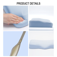 Oreiller à mémoire de forme à rebond lent, super doux, sensation rafraîchissante, disponible en gros et personnalisable