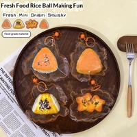 Jouet Squishy en Silicone Alimentaire en Forme de Boule de Riz, Jouet Anti-Stress à Rebond Lent pour Enfants et Adultes, Simulation Onigiri, Vente Chaude