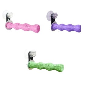 Percha de resina estilo macarrón para loros, temperatura neutra y antideslizante, suministros para pájaros de pie - Product Image 3