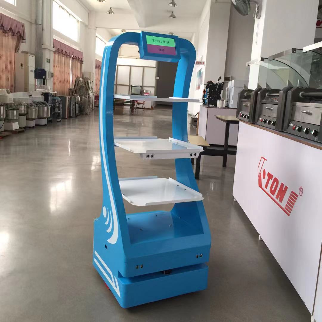 Museum Exhibition Hall Introducer programmable smart voice speaker robot transporting robot