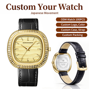 Reloj de Cuarzo de Lujo para Hombre con Logotipo Personalizado, Reloj para Hombre, Fabricante ODM OEM, Caja Cuadrada de Acero Inoxidable Texturizado, Reloj de Pulsera para Hombre - Product Image 1