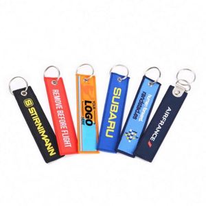 Porte-clés rectangulaire en nylon tissé léger et durable personnalisé pour motos, scooters, voitures, camions, motos sportives - Accessoire cadeau idéal - Product Image 1