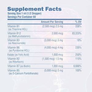 Gotas Líquidas de Complejo de Vitamina B OEM/ODM, Apoya la Energía, el Cerebro, el Corazón, el Metabolismo, la Inmunidad, Suplementos de Complejo de Vitamina B - Product Image 3