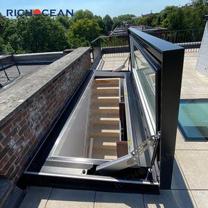 Ventana de Techo Moderna RICHOCEAN con Doble Vidrio Templado, Ventana de Escape Motorizada de Aluminio para Sótano - Product Image 2