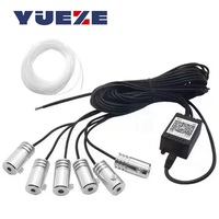 Bande lumineuse LED pour l'intérieur de la voiture, lumière d'ambiance colorée en fibre optique, kits de lumière néon, contrôle par application, lampes décoratives automobiles, bande RGB