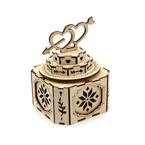 Wooden <b>Music</b> <b>Box</b> Rotating Educational Toy For Kids Age 8 13 Years Unisex Craft Model - Product Image 4