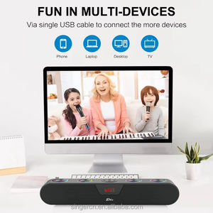 ZQS R98 Haut-parleur sans fil RGB à succès, son stéréo HIFI surround, barre de son extérieure, caisson de basses, haut-parleur Bluetooth pour jeux vidéo - Product Image 4