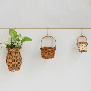Huangtu Birds Nest <strong>Wall</strong> <strong>Hanging</strong> <strong>Basket</strong> <strong>Wall</strong> Decoration Bamboo Gardening Home Garden Wedding Gift <strong>Baskets</strong> - Product Image 2
