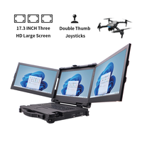 AICSHTER AIC-K173-FK Portátil Robusto de 17.3 Pulgadas para Estación Terrestre de UAV, I7-11390H, GPU de 4GB, IP65 Resistente al Agua y al Polvo, Nuevo, UE
