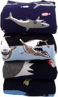 Chaussettes habillées à motifs amusants pour hommes Funny Novelty Crazy Design Cotton Socks Gift for Men