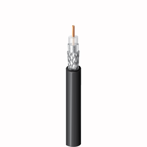 Cable coaxial RG58 20 AWG para interiores/exteriores, <span class=keywords><strong>50</strong></span> ohmios, conductor de cobre desnudo sólido con cables de comunicación de aislamiento PE
