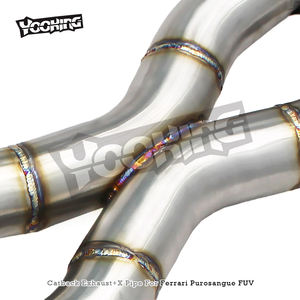 Reemplazo Directo de Fábrica para Ferrari Purosangue FUV V12 6.5L <span class=keywords><strong>2022</strong></span>+SS304, Silenciador Trasero con Tubo Intermedio X y Sistema de Válvulas Inteligentes - Product Image 4