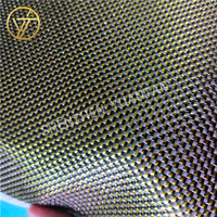 Tissu en fibre de carbone 3K pour modification de voiture Lignes de paillettes Réflexions Or Argent Tissé Ignifuge Extérieur pour Garçons Jouets